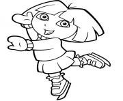 dora explorer ice skating